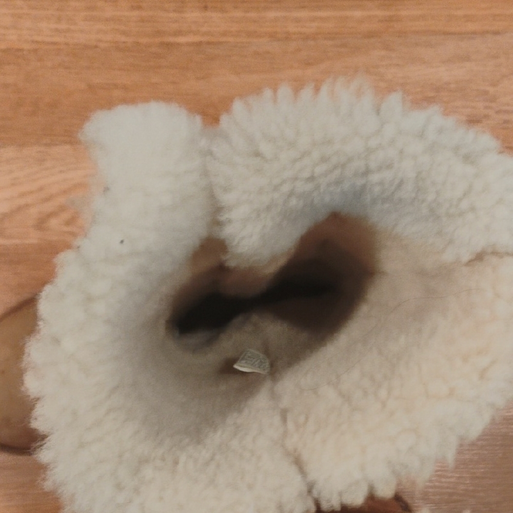 UGG Brown Shearling Button Boots - Picture 5 of 16